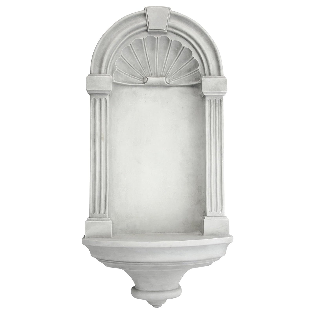 Design Toscano Estante de exhibición de nicho de pared de estilo europeo clásico, mediano, 21 pulgadas, poliresina, piedra antigua - Medium, 21 Inch - Piedra antigua