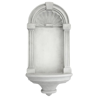 Design Toscano Estante de exhibición de nicho de pared de estilo europeo clásico, mediano, 21 pulgadas, poliresina, piedra antigua - Medium, 21 Inch - Piedra antigua