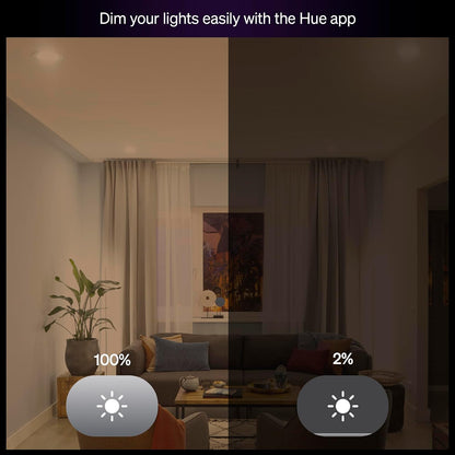 Philips Hue Essential Smart LED BR30 - Paquete de 1 foco LED BR30, color blanco y ambiente de color, E26, 7.2W, 2200K-6500K, 650 lúmenes, regulable, funciona con Alexa, Google Assistant, Apple Home
