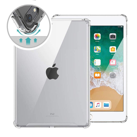 ORIbox - Funda para iPad 7th y iPad 8th y iPad 9th Gen [10.2 Pulgadas] Transparente, con protección de 4 Esquinas a Prueba de Golpes, Cubierta Trasera de TPU para iPad, Transparente