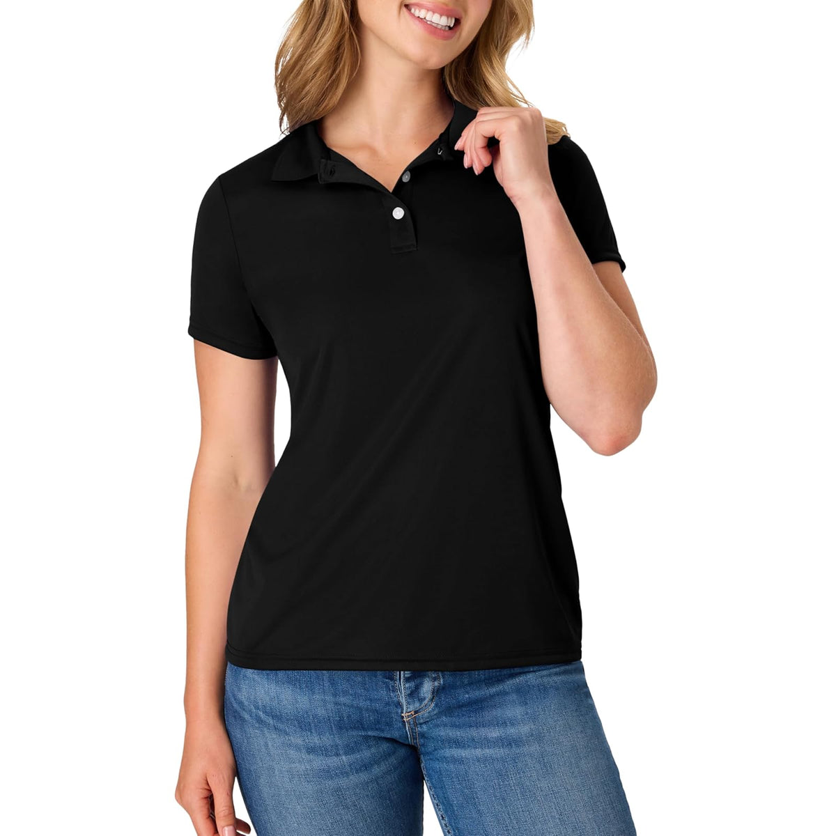 Hanes Polo Deportivo Cool Dri Performance Camisa para Mujer