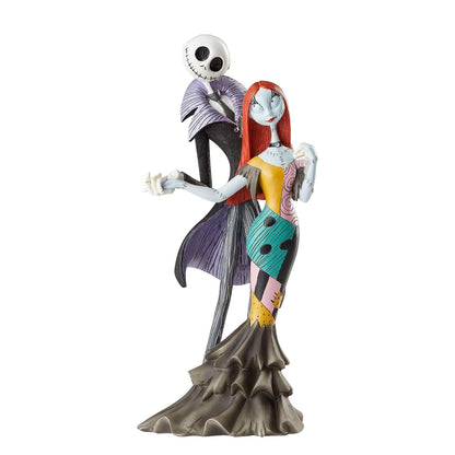 Enesco Disney Showcase Couture de Force Nightmare Before Christmas Jack and Sally Deluxe Figura de 8.74 Pulgadas, Multicolor