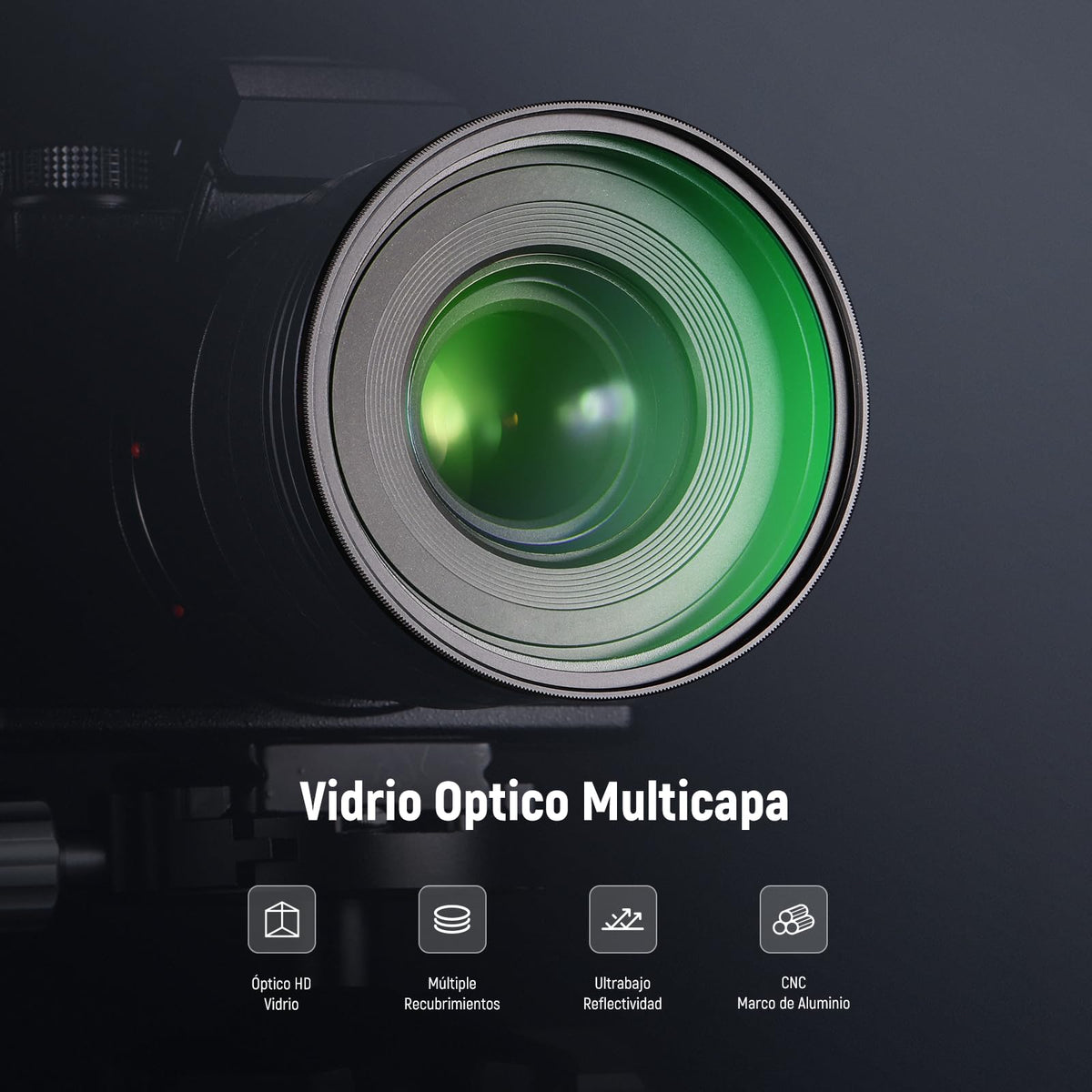 NEEWER 67mm UV MC Filtro Protección con Tapa Lente, Nanorrecubrimientos Resistentes/Vidrio Optico HD/Repelente al Agua/Resistente a Arañazos/Marco Ultradelgado Aaleación Aluminio/Filtro Ultravioleta
