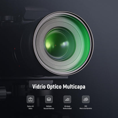 NEEWER 67mm UV MC Filtro Protección con Tapa Lente, Nanorrecubrimientos Resistentes/Vidrio Optico HD/Repelente al Agua/Resistente a Arañazos/Marco Ultradelgado Aaleación Aluminio/Filtro Ultravioleta
