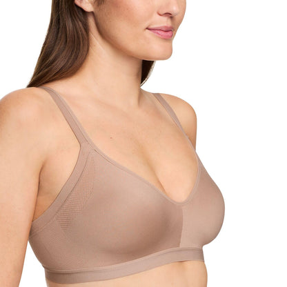 Warner's Blissful Benefits Brasier sin Costuras Sin Varillas - Almendra tostada - G