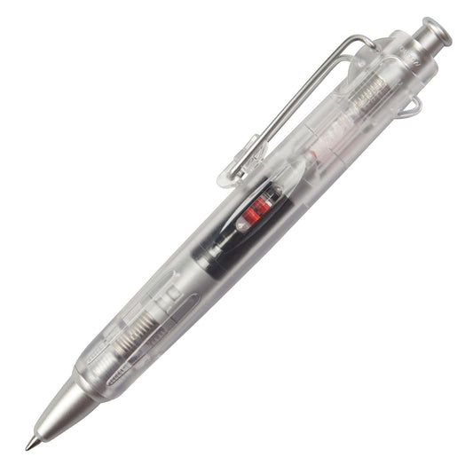 Tombow AirPress bolígrafo, punta fina tinta negra, recargable, Recargable, Transparente