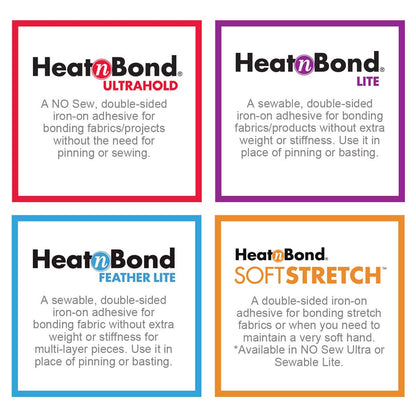 HeatnBond Lite calcomanía termoadhesivo para Planchar, 17 Pulgadas x 35 Yardas