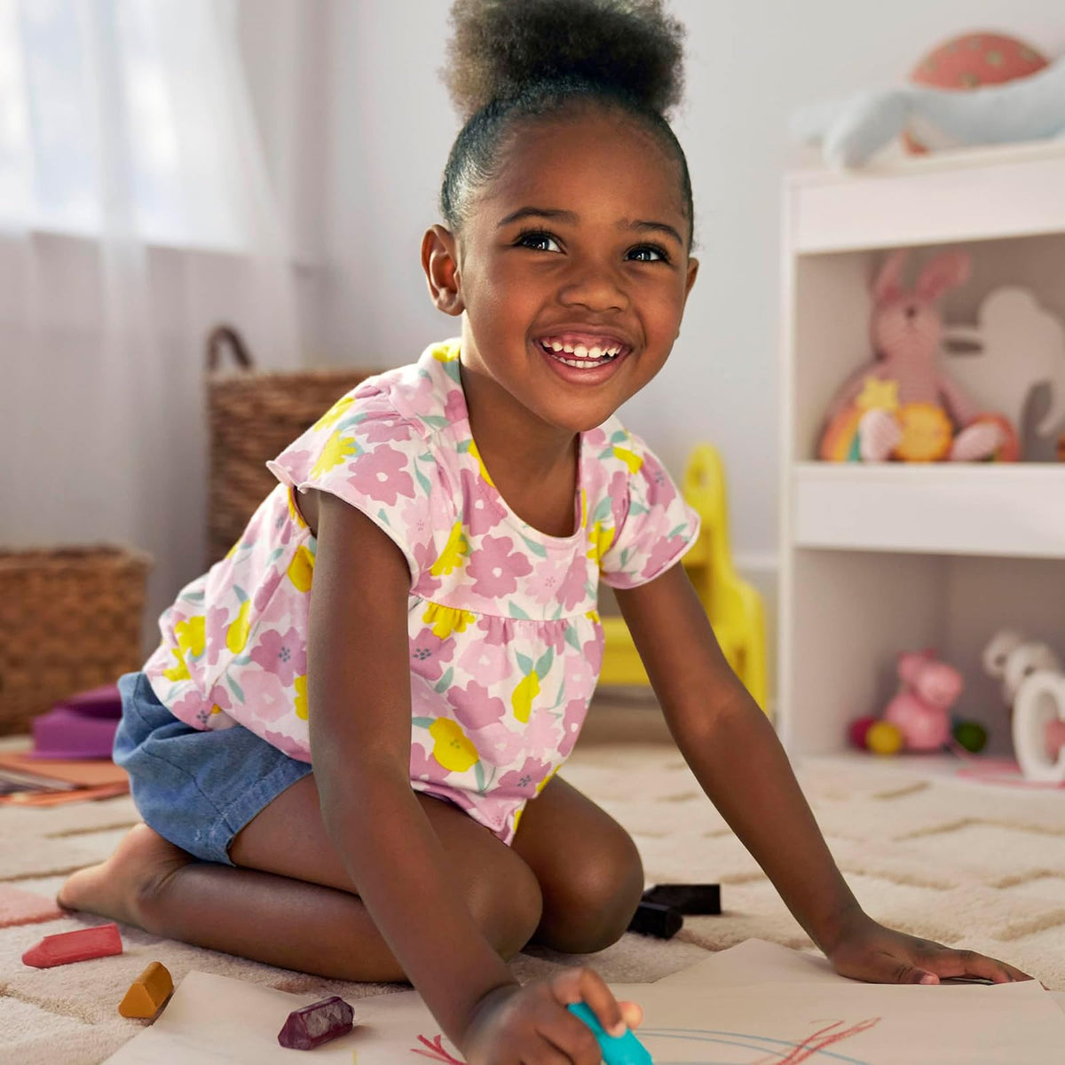 Simple Joys by Carter's Conjunto de Ropa de Juego de 3 Piezas para niñas y bebés