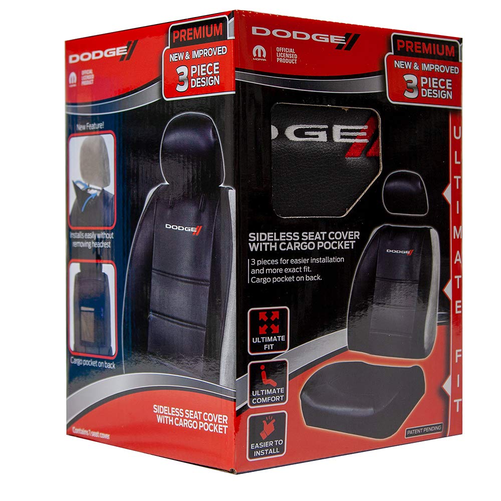 Plasticolor 008595R01 - Funda de Asiento de 3 Piezas con reposacabezas para Automóvil, camión o SUV, Ajuste Universal, Color Negro