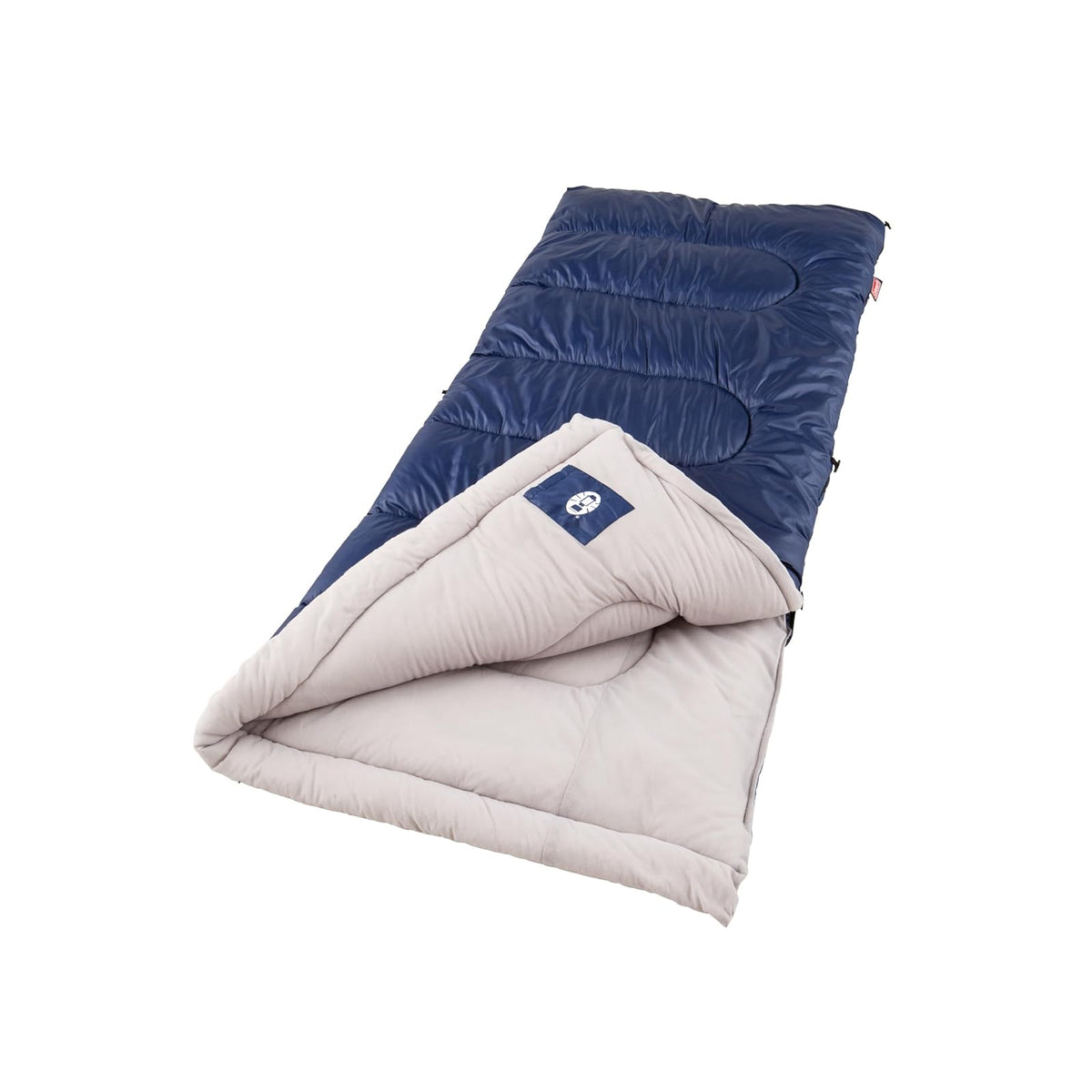 Coleman Brazos - Saco de dormir para adultos de 20/30 °F, con cierre y saco de cosas, lavable a máquina, ideal para camping, viajes, invitados y más - G - 1.1 °C