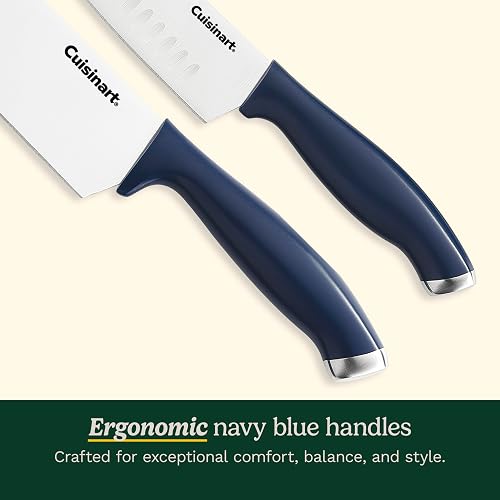 Cuisinart Color Pro Collection Juego Cuchillos con Bloque C77SSN-12P | Rojo, 12 piezas, acero inoxidable, afilador de acero, tijeras domésticas