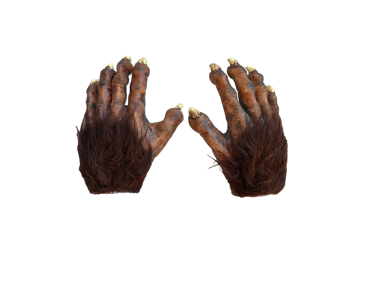 Wolf Hands Deluxe Accesorio de Guantes de Hombre Lobo, Complemento para Manos de Wolfman Ideal para Halloween y Fiestas de Disfraces