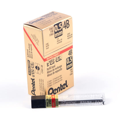Pentel Minas de Repuesto para Portaminas 0.5 mm - 4B