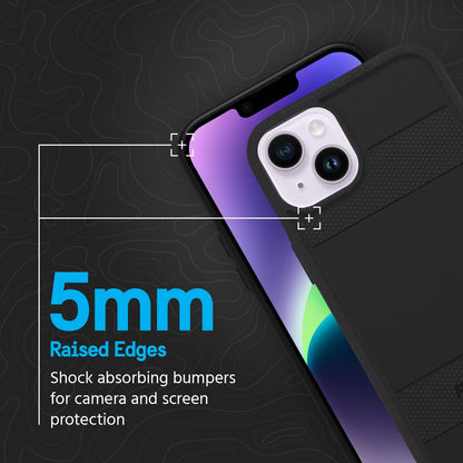 Case-Mate Pelican Protector - Funda magnética para iPhone 14 Plus, Compatible con MagSafe, Protección contra caídas de Grado MIL de 15 pies - Negro