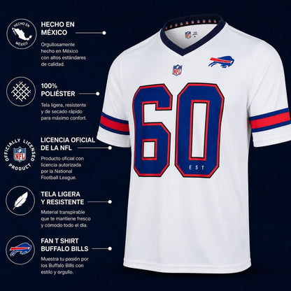 NFL Fan T-Shirt Buffalo Bills Blanco para Hombre