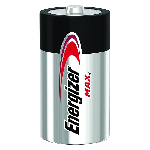 Energizer - Pilas Alcalinas C, MAX, 1.5V, Paquete de 2 | Vida útil hasta 10 años sin uso, para radios, linternas y juguetes tamaño C, diseño anti-fugas
