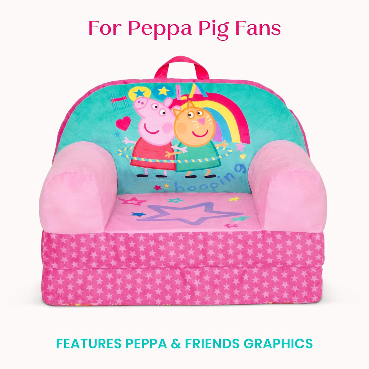 Delta Children - Silla Infantil Peppa Pig Cozee Buddy con certificación Greenguard Gold, Rosa