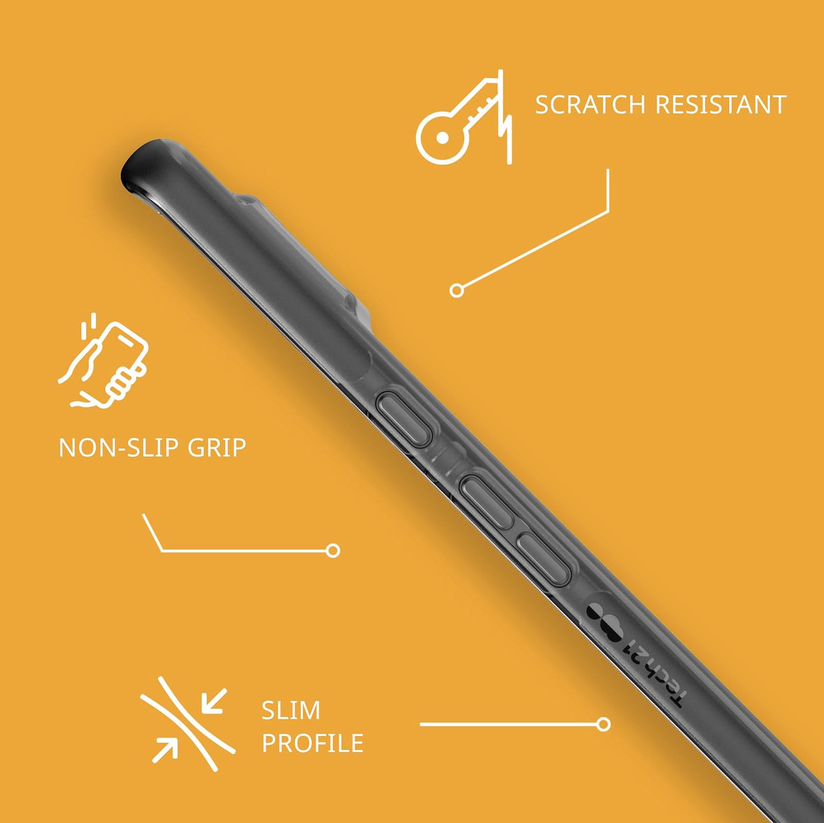 Tech21 Google Pixel 7 Pro EVO Check - Funda Ultra Protectora para teléfono con protección contra caídas múltiples de 15 pies