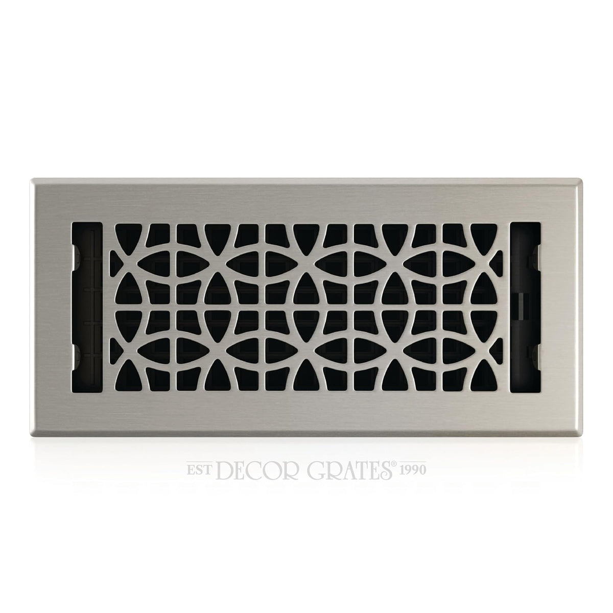 Decor Grates ECH410-NKL Eclipse - Registro de suelo chapado en níquel, 10 x 10 pulgadas