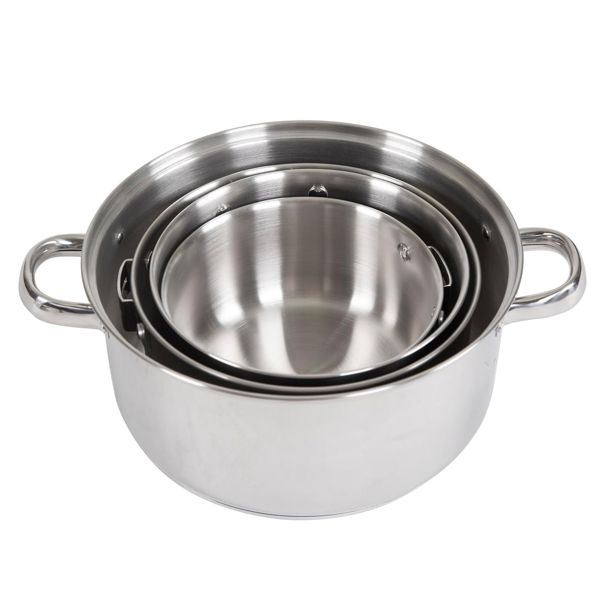 Stansport - Juego de Cocina de Acero Inoxidable