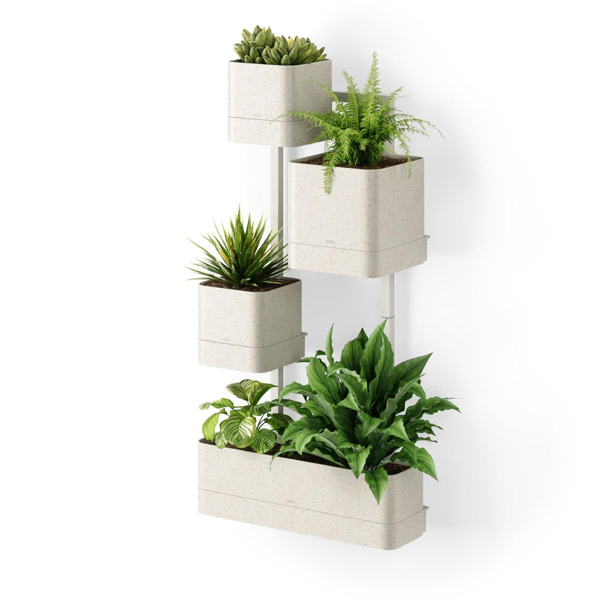 Umbra Cubiko Maceta de Pared Ajustable, Arena - Arena