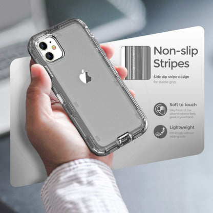 ORIbox - Funda Compatible con iPhone 11, Resistente a los Golpes, anticaídas, Transparente