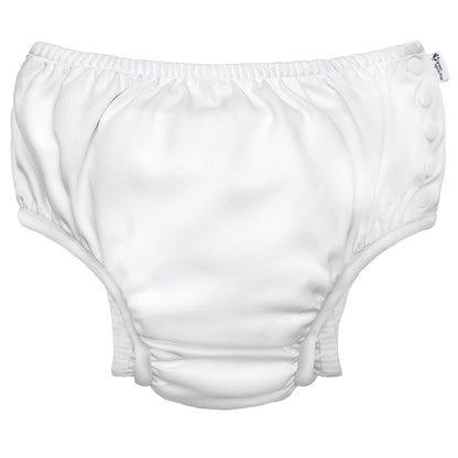 i play. Pañal de Natación Reutilizable Eco Snap para Bebé - Blanco - 6-12 Meses
