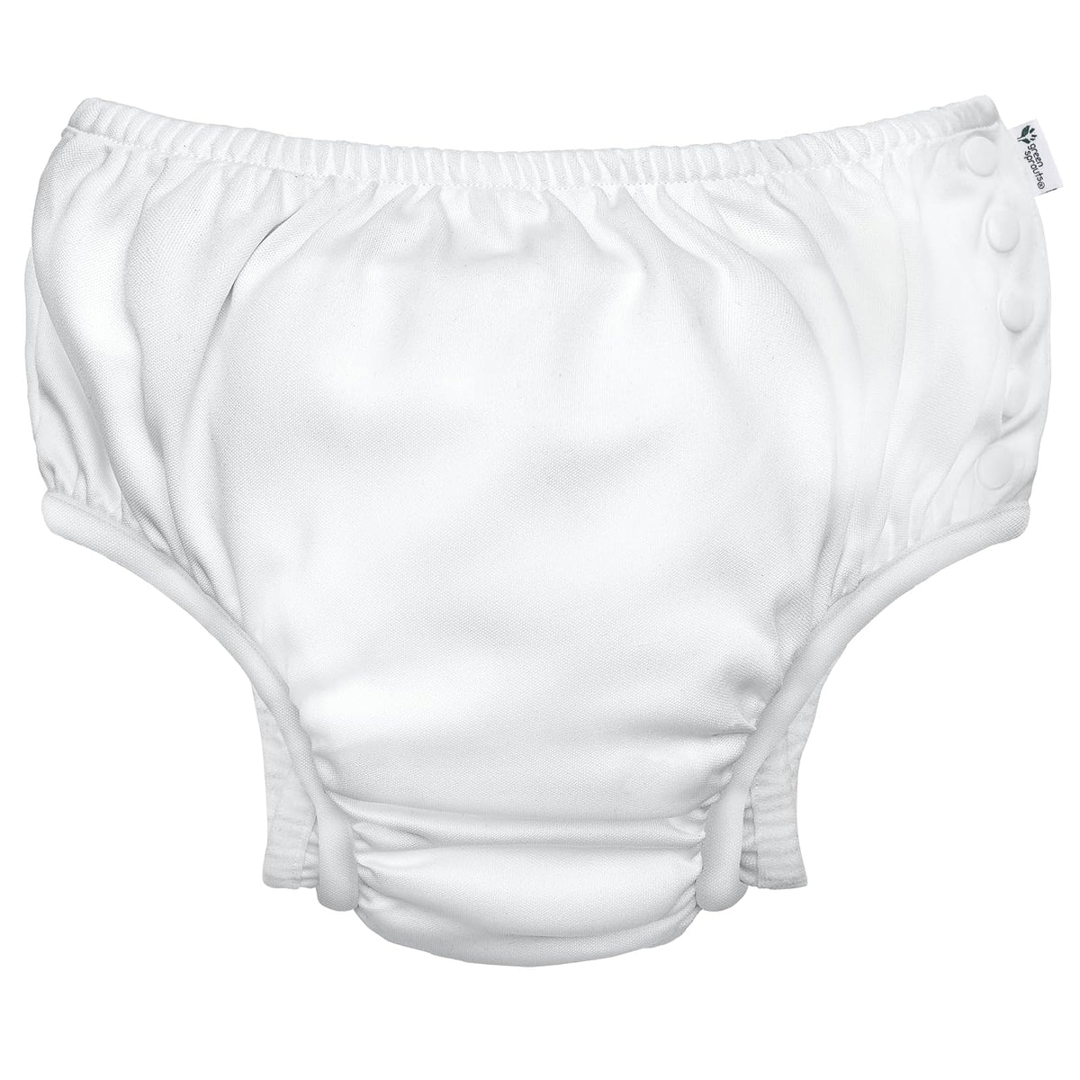 i Play., Pañal bañador para bebés, Absorbente y Reutilizable, Color New White (Blanco), de 12 a 18 Meses