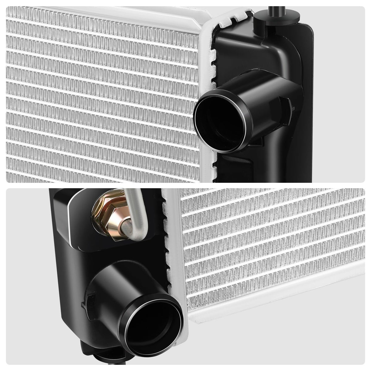 DNA Motoring OEM-RA-2988 Radiador de aluminio compatible con Altima AT 07-18, 26-3/8 pulgadas de ancho x 16-1/8 pulgadas de alto x 11/16 pulgadas de profundidad, entrada de 1-3/8 pulgadas / salida de 1-3/8 pulgadas