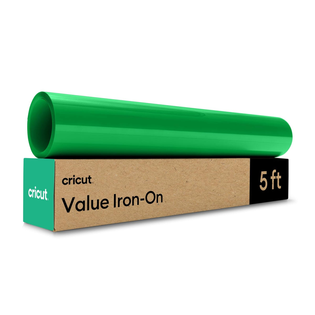 Cricut | Vinilo Termoadhesivo Value | Verde | 1 Rollo de 30.4cm x 1.5m | Vinilo de transferencia de calor HTV