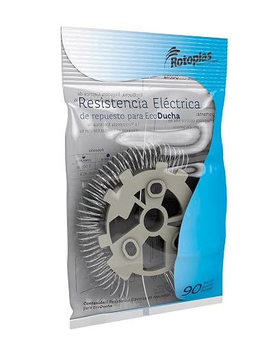 Resistencia eléctrica, Rotoplas, Repuesto para Regadera Eléctrica EcoDucha Modelo 5 000 W CM 3T, Voltaje 60 Hz, 127 V˜, Interruptor termomagnético: 40 A, Conductores del circuito: 10 mm2 (8 AWG).