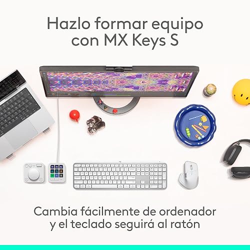 Logitech MX Master 4 Mouse Inalámbrico de Alto Desempeño, Recargable, Scrolling Ultra-rápido, 8K dpi, Seguimiento sobre Cristal, Clics Discretos, USB-C, Bluetooth, Windows, MacOS, Chrome, Blanco