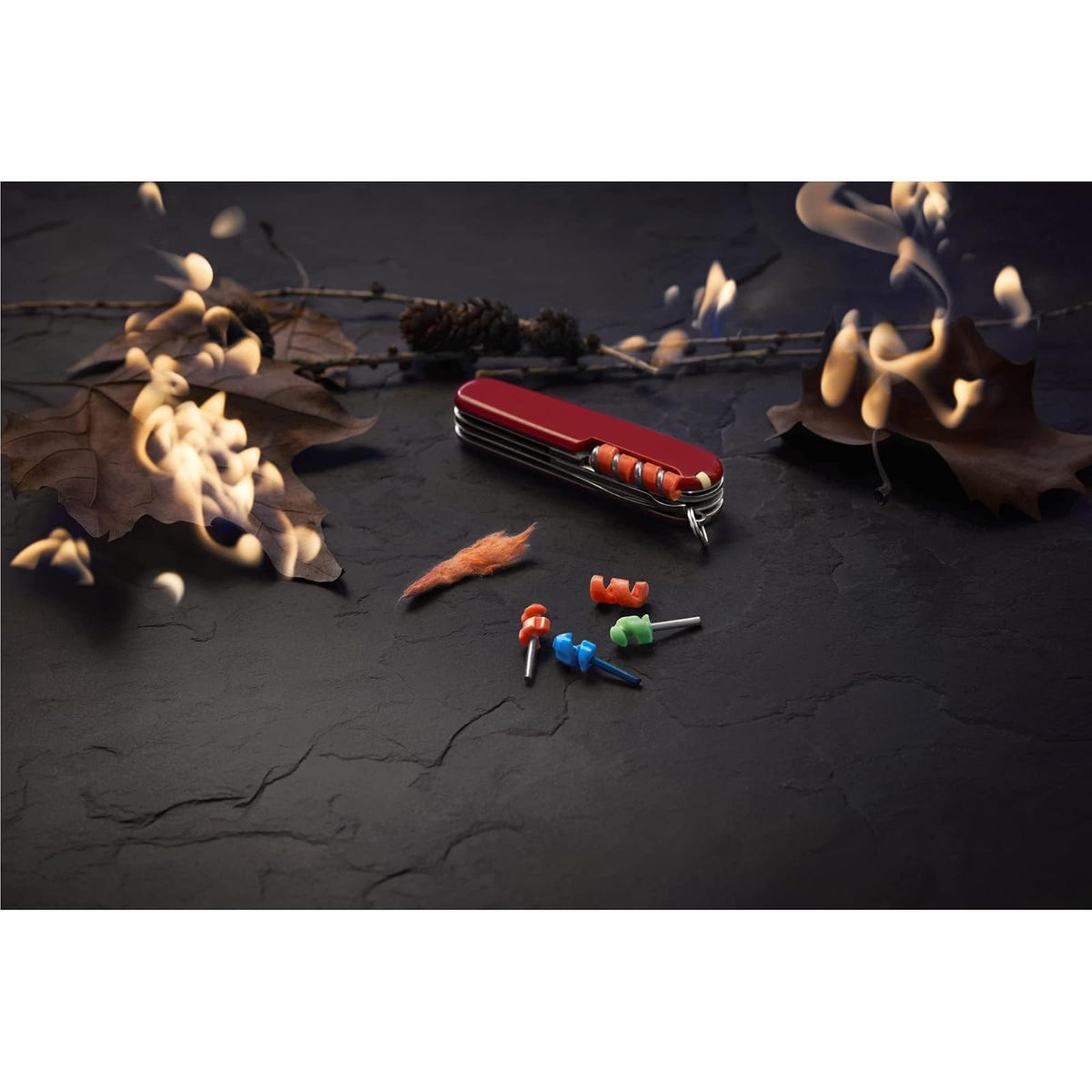 Victorinox Fireant Mini Tools – Juego compacto de 3 piezas de arranque de fuego compatible con cuchillos suizos de 84, 85, 91 y 111 mm