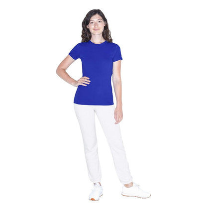 American Apparel Playera de Manga Corta Ajustada. Camiseta para Mujer