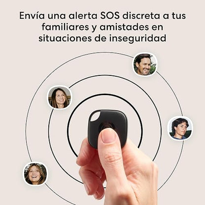 Life360 Tile - Localizador Bluetooth, localizador de Llaves y localizador de Objetos para Llaves, Bolsos y Mucho más.Compatible con iOS y Android. Paquete de 4 (Negro)