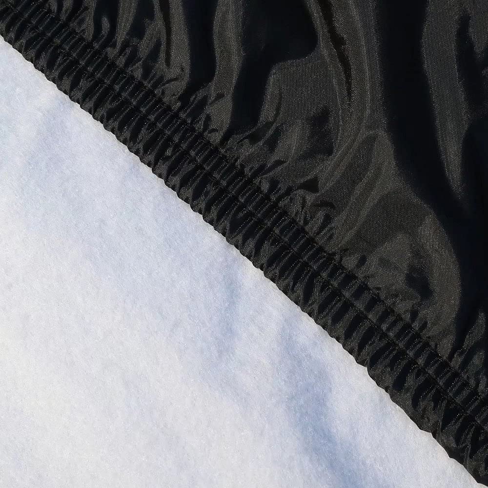 Coverado - Funda impermeable para automóvil todoterreno para todo tipo de clima, protección contra granizo con puerta con cierre, respaldo de algodón, protección UV, resistente al viento, ajuste universal