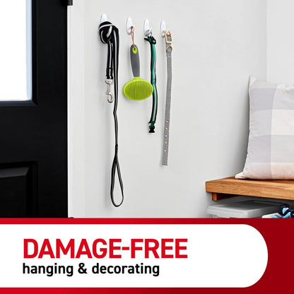 Command - Kit de colgar y decorar, 6 ganchos pequeños, 2 ganchos medianos de utilidad, 4 clips de cable mediano, 10 clips de luz y 20 tiras de póster, esenciales para habitación de recámara