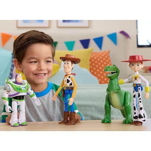 Mattel Pixar Toy Story 5 Figura de Acción Buzz de 7 Pulgadas 3+ | Escala 18 cm, 1 personaje clave, 8+ articulaciones móviles, diseño fiel a la película, JKV15