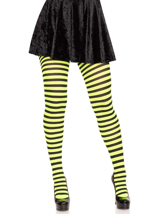 Leg Avenue Medias de Nailon a Rayas Medias de disfrazwomens