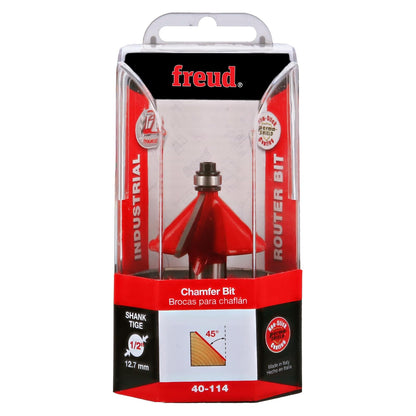 Freud 40-114: 1-5/8" (diámetro.) Broca de chaflán