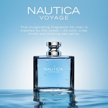 NÁUTICA, Fragancia para Hombre, Voyage Eau de Toilette, Aroma Amaderado Acuático con Manzana Verde, 200 ML