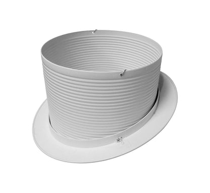 NICOR Lighting 6 pulgadas. Borde de pendiente empotrable blanco con deflector (17711)