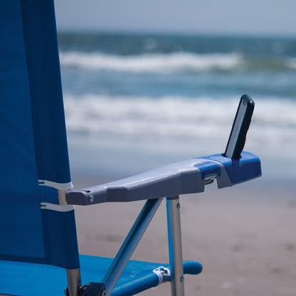 Tommy Bahama - Silla de Playa Plegable de 15 Pulgadas de Altura extendida, 4 Posiciones, Mixta