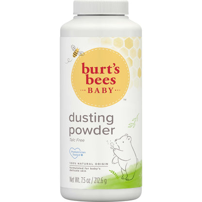 Burt's Bees Baby 100% Natural Dusting Powder, 7.5 Ounces (Packaging May Vary)