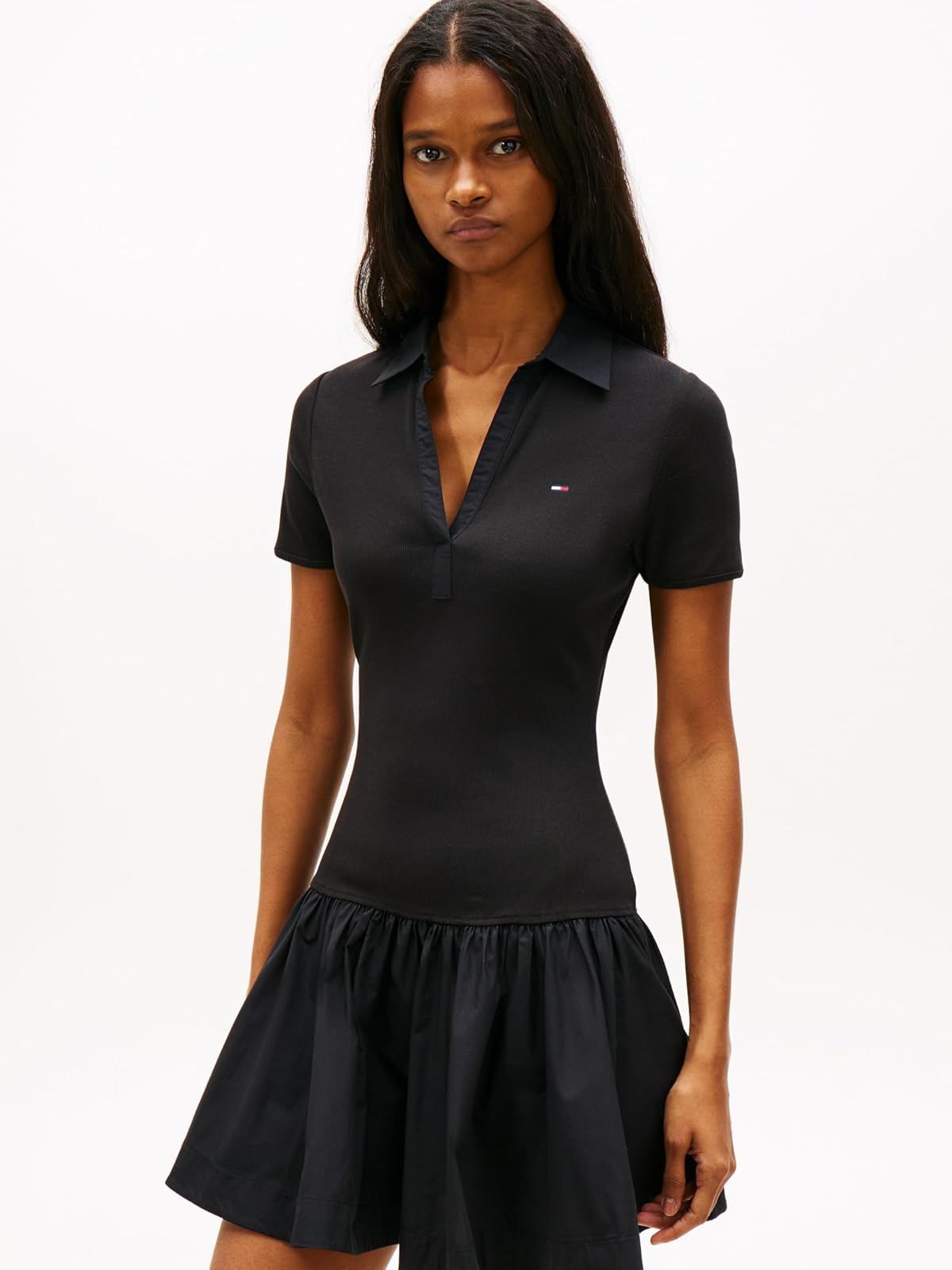 Tommy Hilfiger TJW Rib Poplin Polo Dress EXT Vestido Informal Mujer