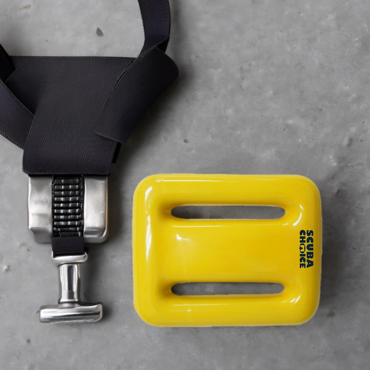 Scuba Choice Amarillo con Revestimiento de Vinilo Buceo Plomos