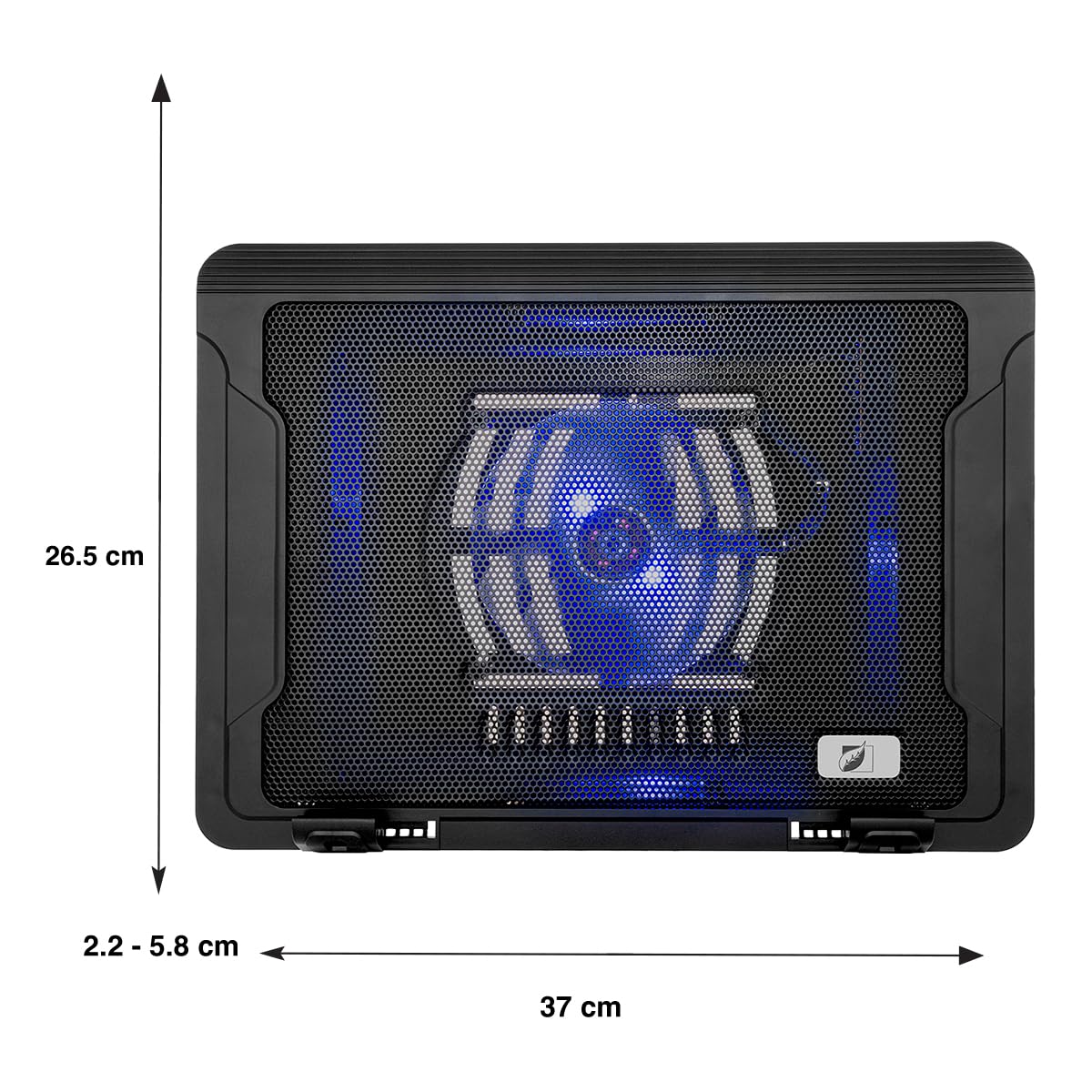 Green Leaf 18-9608 Ventilador para Laptop metálico de Multiples Posiciones