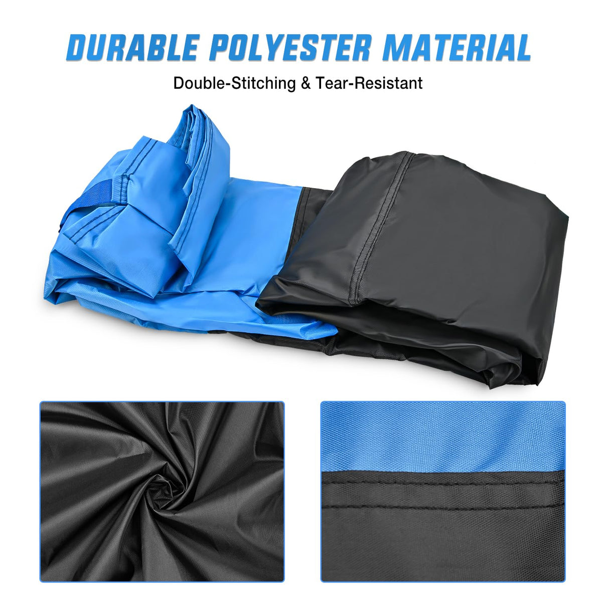 Nilight - Funda de Motocicleta Universal para Todas Las Estaciones, Tela Oxford con Agujero de Bloqueo, Impermeable, Duradera UV con Bolsa de Almacenamiento y Tira Reflectante Protectora, se Adapta a