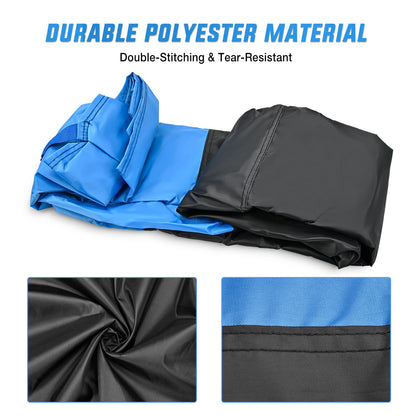Nilight - Funda de Motocicleta Universal para Todas Las Estaciones, Tela Oxford con Agujero de Bloqueo, Impermeable, Duradera UV con Bolsa de Almacenamiento y Tira Reflectante Protectora, se Adapta a