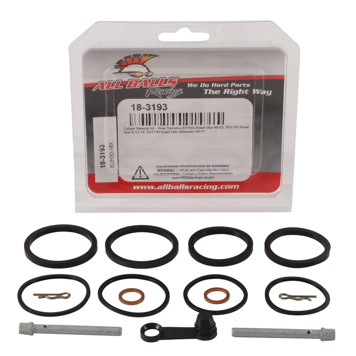 All Balls 18-3193 Kit de Reconstrucción de Calibrador Yamaha XV1600
